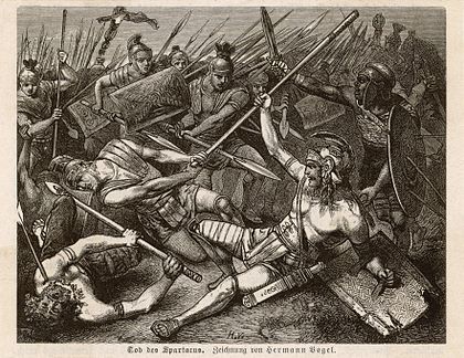 The Death of Spartacus by Hermann Vogel (1882)