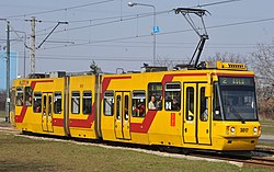 Električka Konstal 116Na/1 na trati vo Varšave