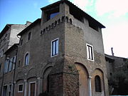 Trastevere - torre di Ettore Fieramosca a piazza santa Cecilia 1501