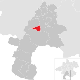 Poloha obce Traunkirchen v okrese Gmunden (klikacia mapa)