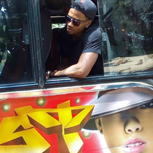 American RnB singer Trey Songz riding in a rongai matatu when he visited Nairobi in 2016. Trey catalyst.png