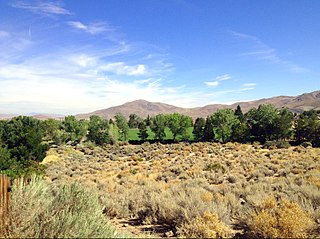 Truckee Meadows valley in northern Nevada