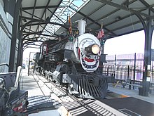 Southern Pacific Railroad Locomotive No. 1673 on display in the Southern Arizona Transportation Museum