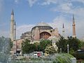 Istanbulin Hagia Sofia (Pyhä viisaus) moskeija.
