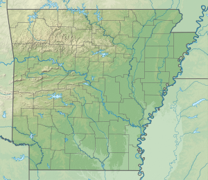 Pozíciós térkép Arkansas