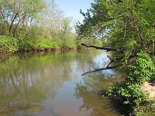 Mayo River (Dan River tributary) Stream in North Carolina, USA