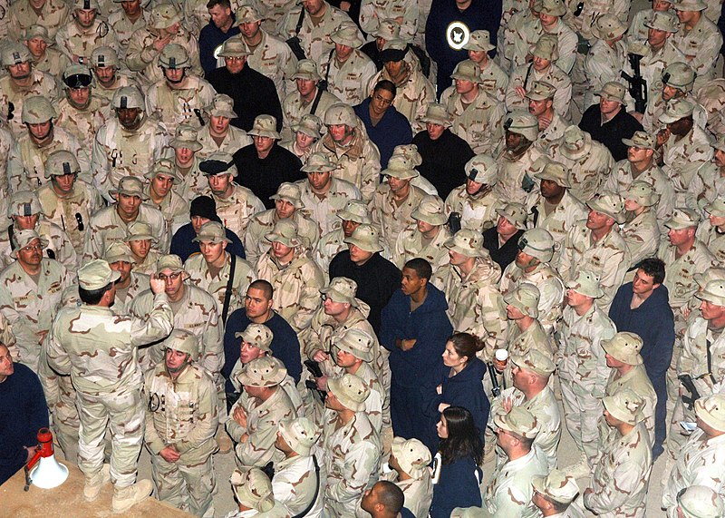 File:US Navy 060315-N-8623S-001 Master Chief Petty Officer of the Navy (MCPON) Terry Scott conducts an all hands MCPON call during his visit to Fort Suse's Theater Internment Facility.jpg