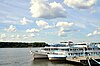 Uglich pier with the Volga view