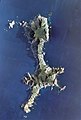 宇治群島宇治向島（南さつま市）付近の空中写真（2008年撮影）