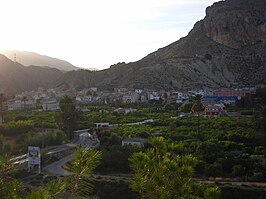 Vista desde Villanueva del Río Segura.