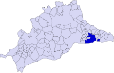 Vélez-Málagan kunnan sijainti