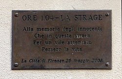 Via dei georgofili, memorial ao massacre de 1993, 2008, 02.jpg