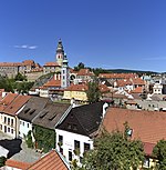 View of the old town and the castle from above