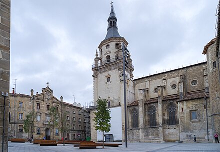 Cathedral of Santa María de Vitoria, finished in the 17th century