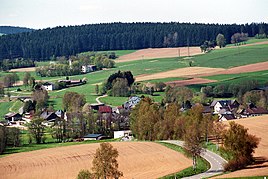 Volkmannsgrün from the direction of Neudorf