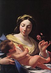 Simon Vouet La Vierge et l'enfant Jésus