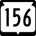 State Trunk Highway 156 marker