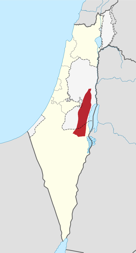 Location of the Judaean Desert in Israel