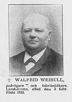 Walfrid Weibull: Svensk affärsman