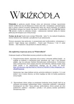 Миниатюра для Файл:Wikiźródła - pierwsze kroki.pdf