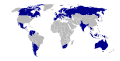 Map showing existing Wikimedia local chapters