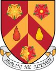 Description de l'image Wolfson College Oxford Coat Of Arms (Motto).svg.