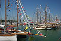 Yarmouth Harbour, Yarmouth, Isle of Wight, during the Old Gaffers Festival 2012.