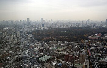 View from the 47th floor of the Park Hyatt Tokyo