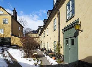 Yttersta Tvärgränd nr 10, gårdssidan.