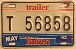 Placa d'un trailer del Yukon