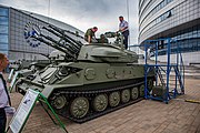 English: ZSU-23-4BM Shilka. 10th international exhibition of arms and military machinery Milex-2021 (23-26 June 2021). Minsk, Belarus Русский: ЗСУ-23-4БМ Шилка. 10-я международная выставка вооружения и военной техники Milex-2021 (23-26 июня 2021). Минск, Беларусь