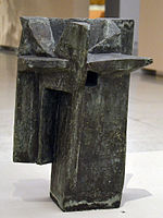 Obydlí I, 1958, patinovaný cín, Národní galerie v Praze