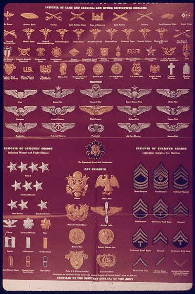 United States Army enlisted rank insignia of World War II