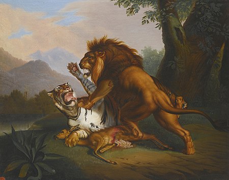 Tập_tin:'A_Lion_and_Tiger_in_Combat'_by_Johann_Wenzel_Peter.jpg