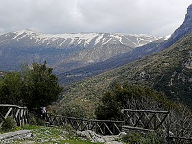 Θέα της χαράδρας του Βίκου από το Πάπιγκο.