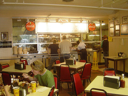Interior of Arthur Bryant's at 18th and Brooklyn, 2006