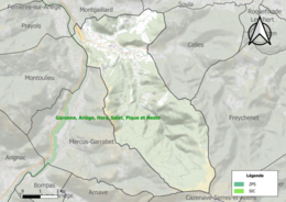 Site Natura 2000 sur le territoire communal.