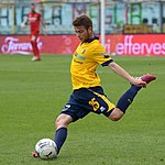 Martinelli playing for [[Modena F.C.|Modena]] in 2015