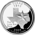 2004 U.S. commemorative quarter/cuarto (quarter) comemorativo de EEUU del año 2004