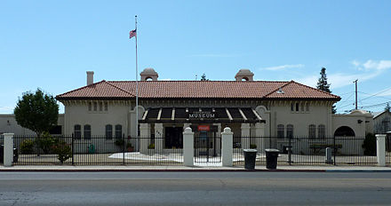 The Porterville Historical Museum occupies the old Southern Pacific Railroad depot, constructed in 1913.