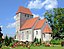 18.08.2009 04668 Klinga (Parthenstein), Dorfstraße: Spätromanische Dorfkirche Klinga (GMP: 51.273501,12.637847). Umbauten in der Zeit von 1728-64, ...