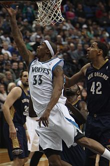 Cunningham with the Timberwolves in January 2014 20140101 Dante Cunningham3.JPG