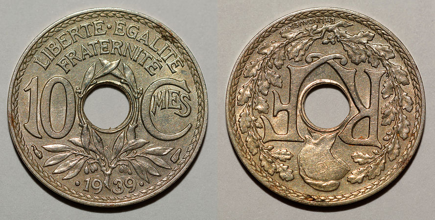 10 centimes (1939).