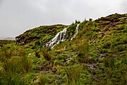 Bride's Veil Falls in Isle of Skye, Scotland.