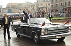 Себасцьян Піньера ў Ford Galaxie на Дзень ВМС 2011.