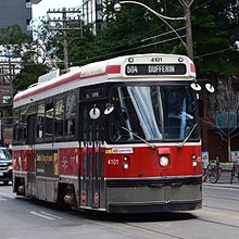 Westbound displays "504 Dufferin" with additional card showing that it is actually "514 Dufferin Gate" 514 Dufferin Gate route card.jpg