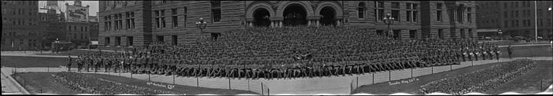 95 Batalyon CEF, Toronto, 25 Mei 1916