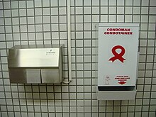 Prevención del SIDA: dispensadores de condones en los inodoros (4612444296) .jpg