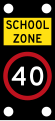 (R4-244-1) School Zone Ahead (used in New South Wales)