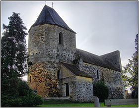 AUDRIX (Dordogne) - Clocher de l'église Saint-Pierre.jpg
